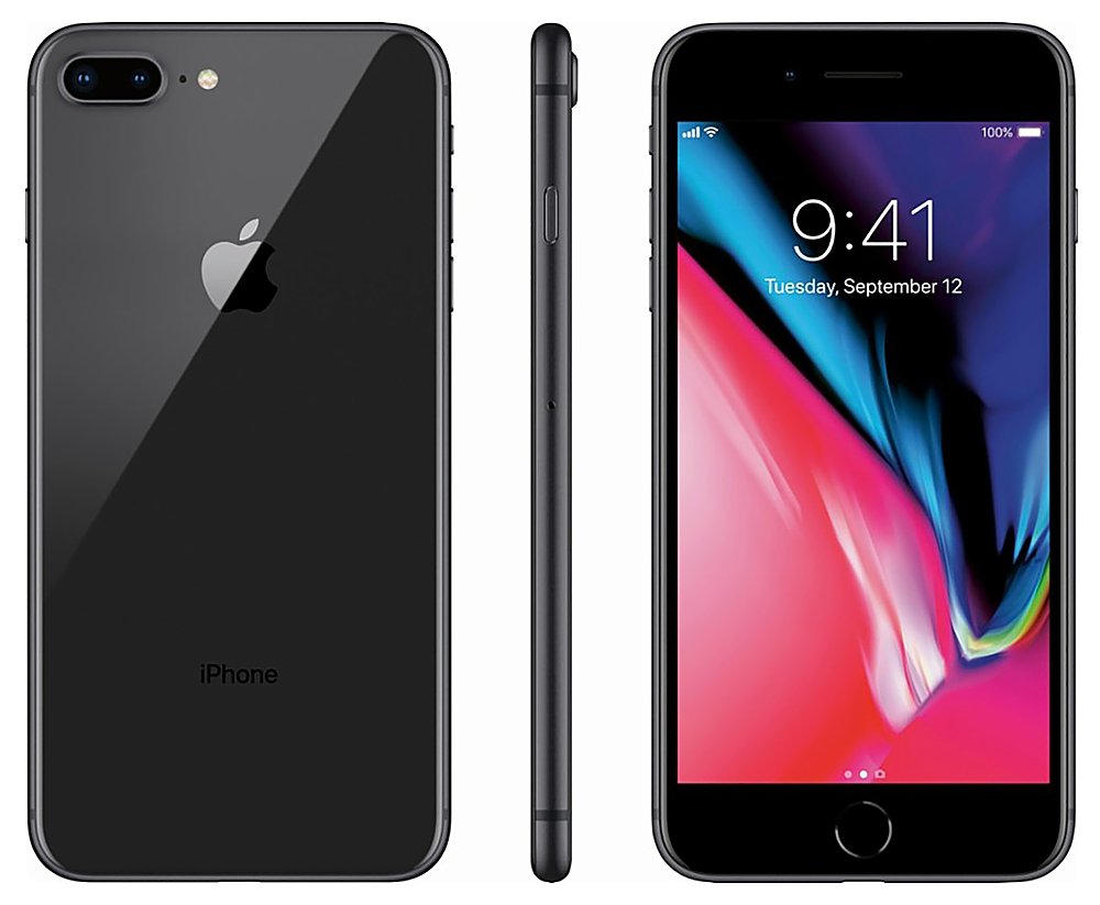 Apple iPhone 8 Plus 128GB (Unlocked) - Space Gray (Pre-Owned)