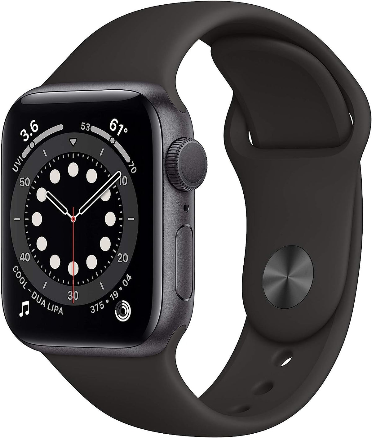 Apple Watch Series 6 (GPS) 40mm Space Gray Aluminum Case & Black Sport Band (Used)