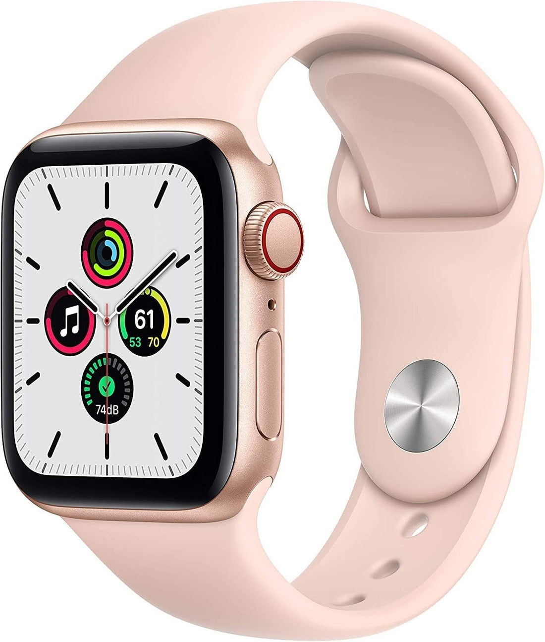 Apple Watch Series SE GPS+LTE w/ 40MM Gold Aluminum Case &amp; Pink Sand Sport Band (Used)