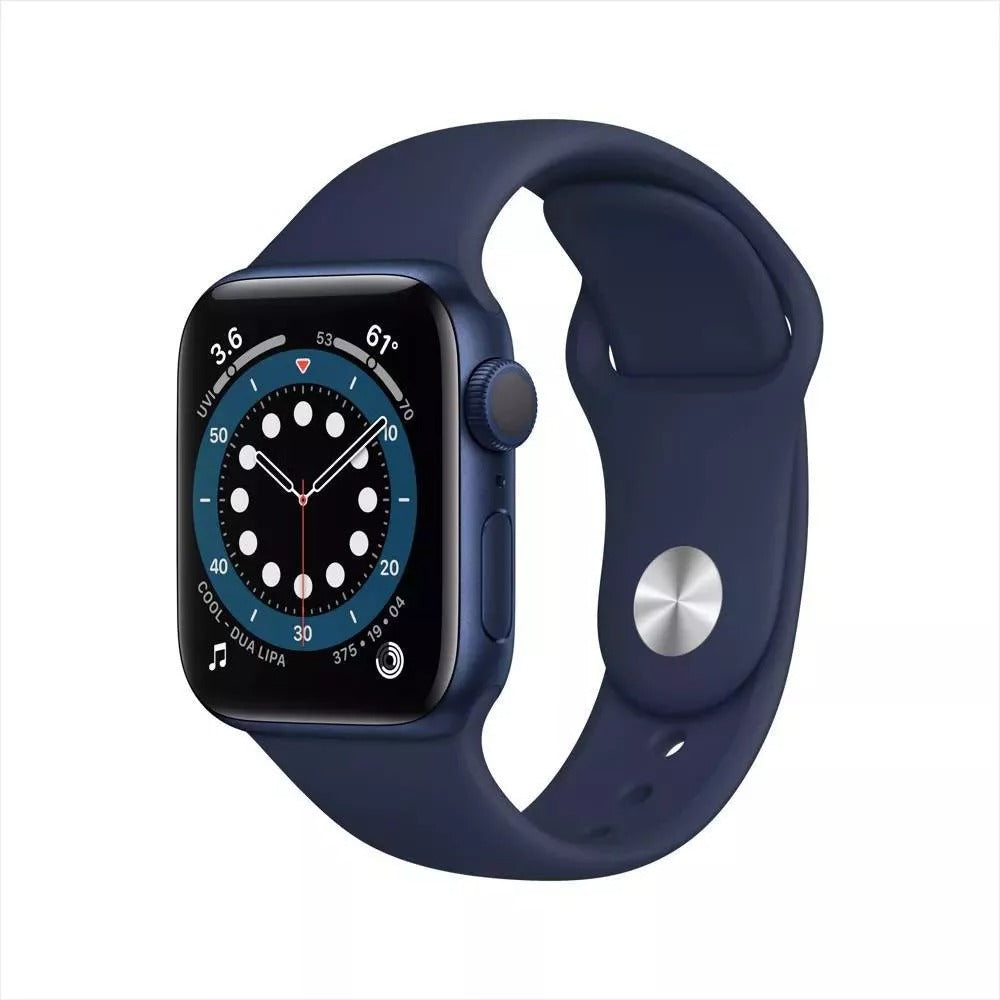 Apple Watch Series 6 (2020) 44mm GPS + Cellular - Blue Aluminum Case & Deep Navy Sport Band (New)