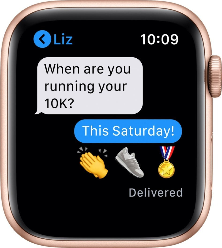 Apple Watch Series 6 GPS + LTE w/ 44MM Gold Aluminum Case & Pink Sand Sport Band (Certified Refurbished)