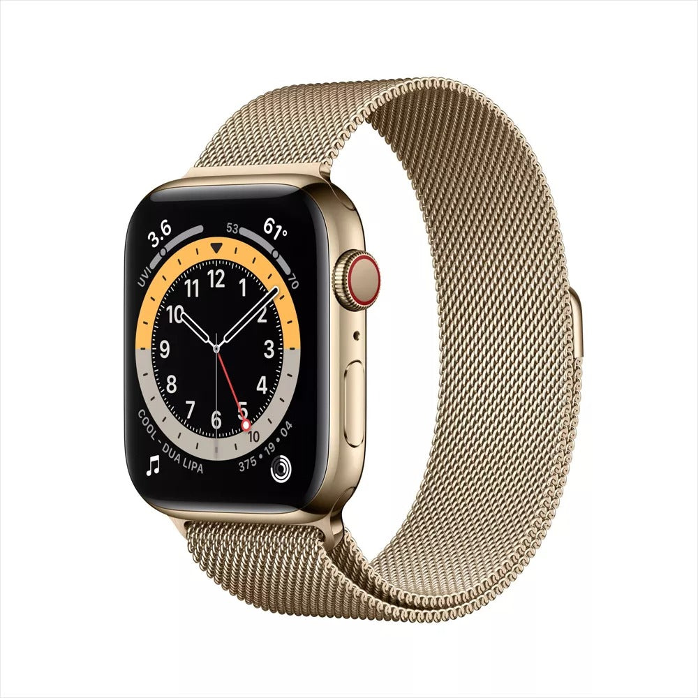 Apple Watch Series 6 GPS + LTE 44MM Gold Stainless Steel Case Gold