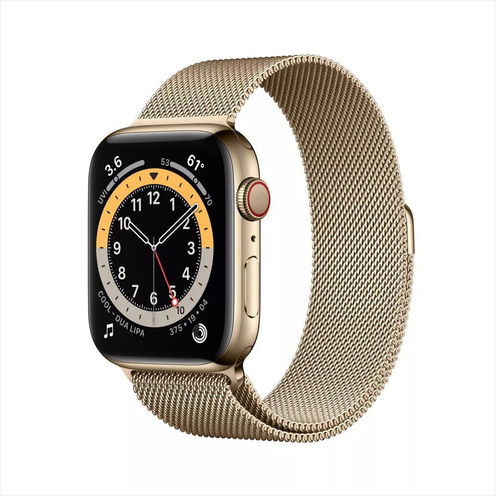 Apple Watch Series 6 (GPS + LTE) 44mm Gold Stainless Steel Case & Gold Milanese Loop (Used)