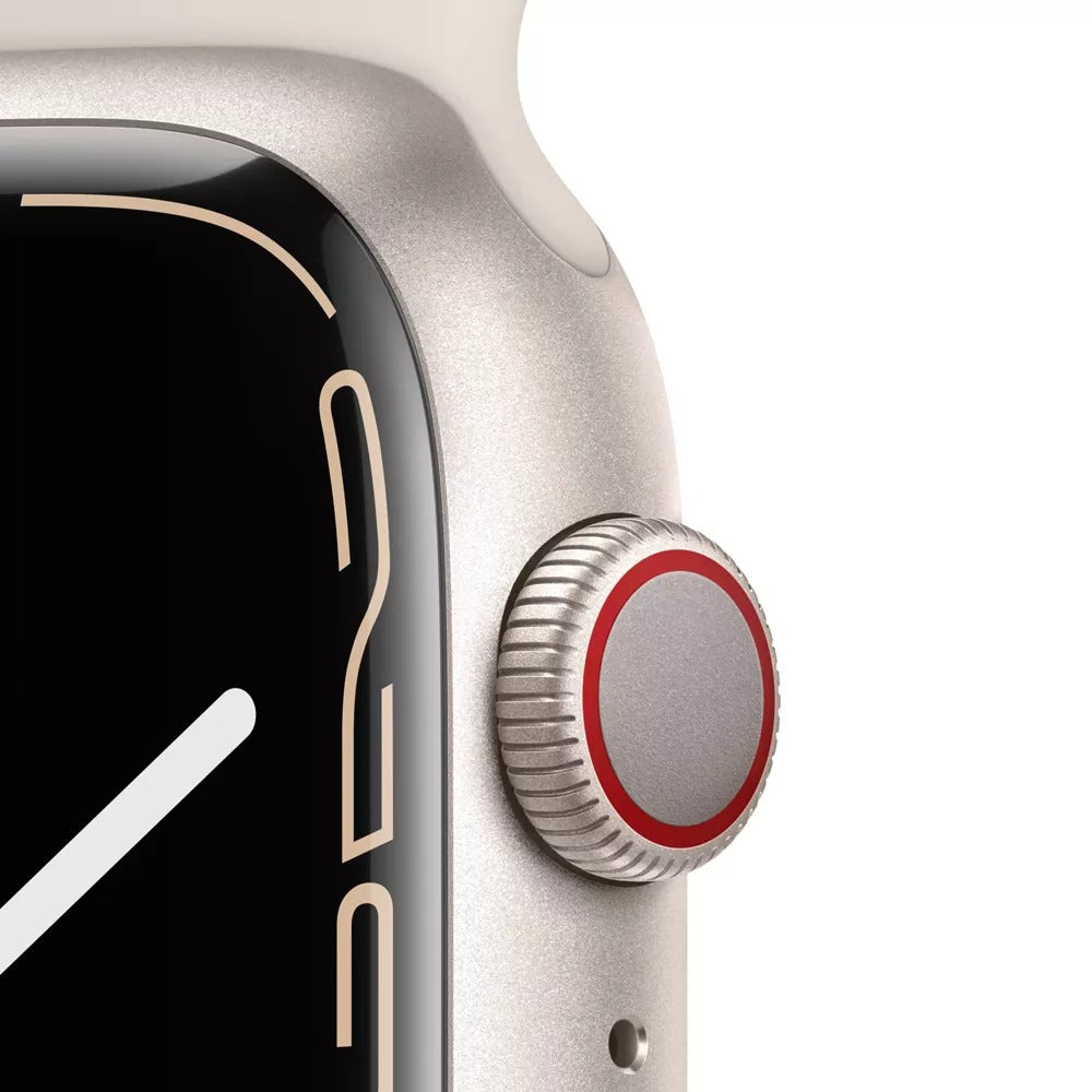 Apple Watch Series 7 GPS + LTE 41MM Starlight Aluminum Case Starlight Sport Band (Used)