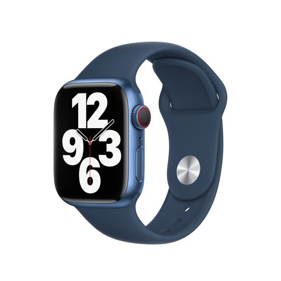 Apple Watch Series 7 (GPS + LTE) 41mm Blue Aluminum Case & Abyss Blue display picture 1