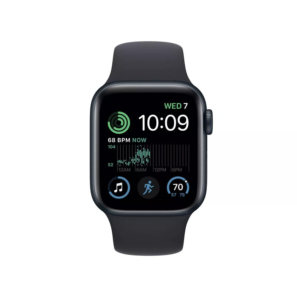 Apple Watch (GPS + LTE) Series 7 45MM Midnight Aluminum Case Midnight Sport Band (Renewed)