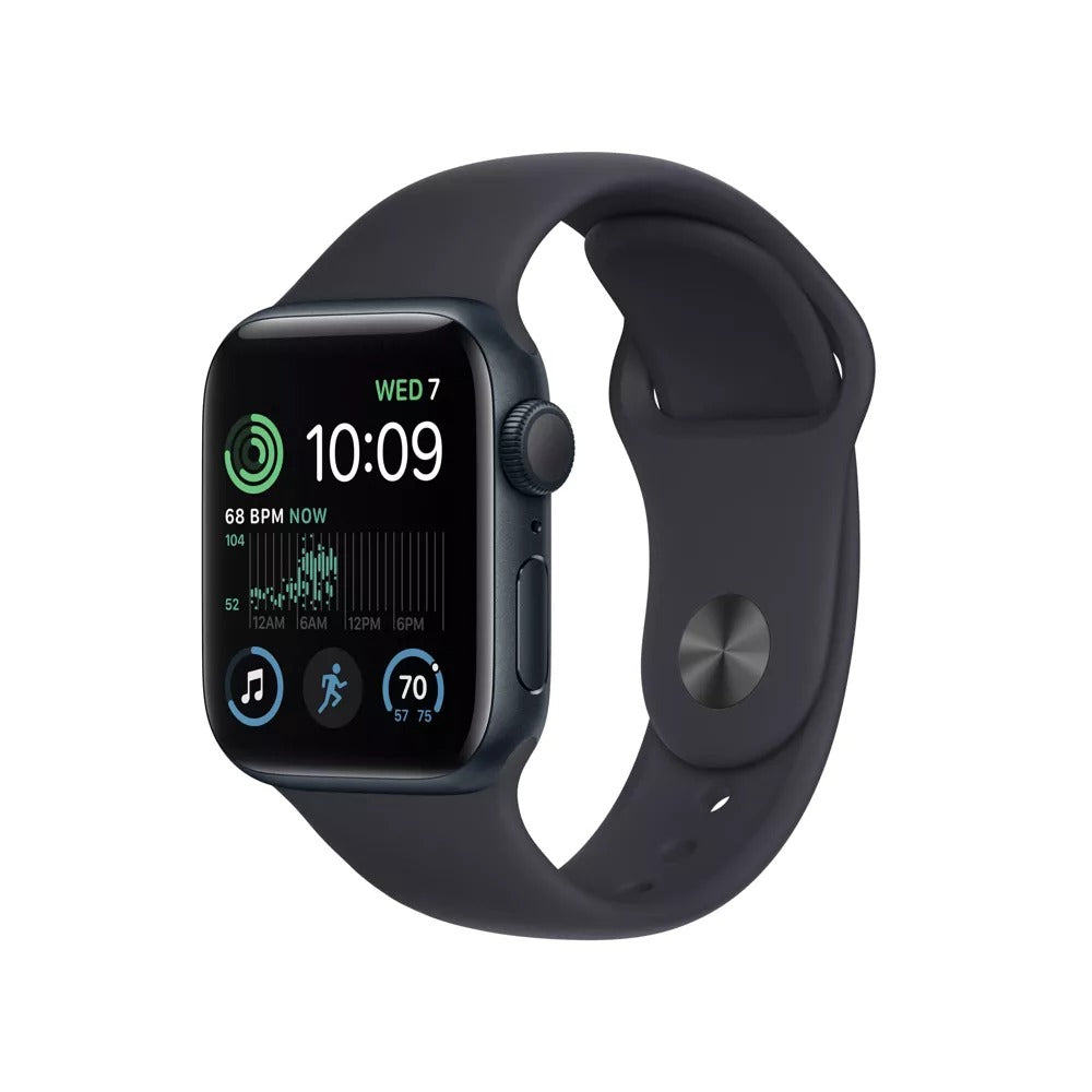 Apple Watch (GPS + LTE) Series 7 45MM Midnight Aluminum Case Midnight Sport Band (Renewed)
