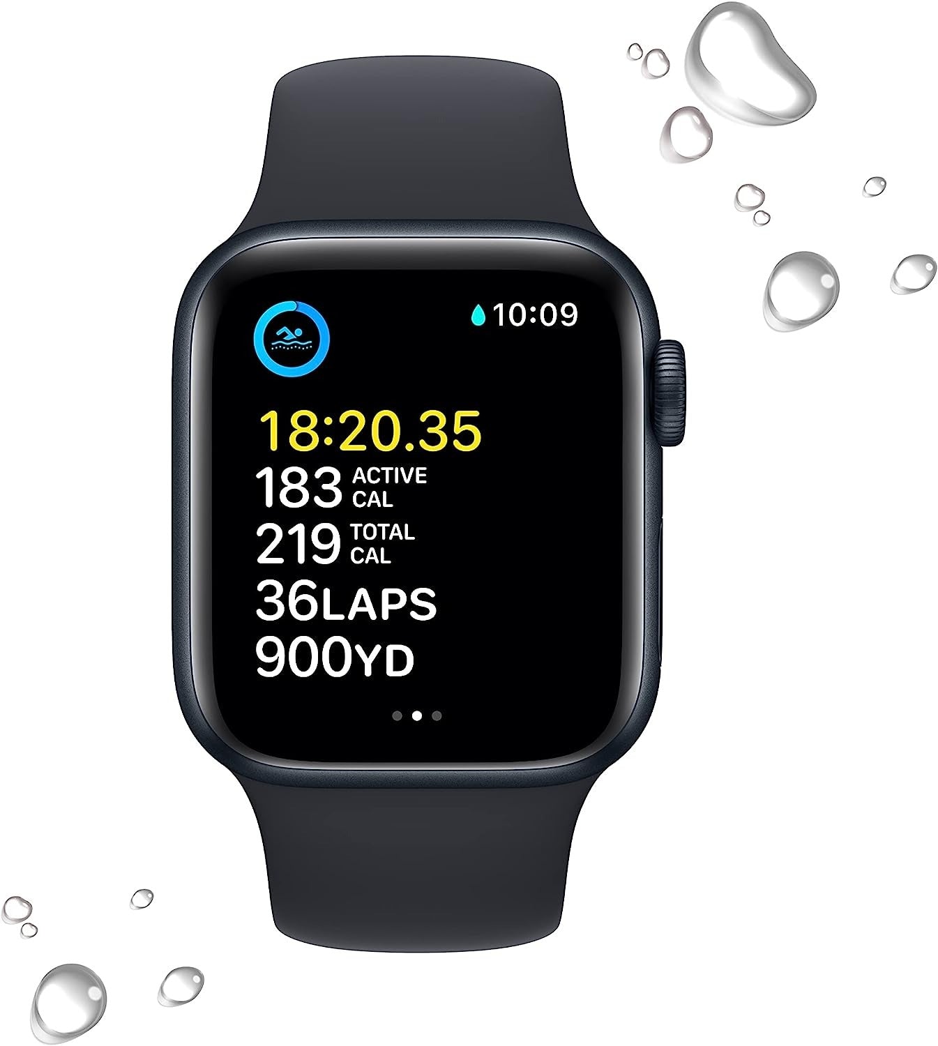 Apple Watch GPS+LTE SeriesSE2ndGen 40MM Midnight Aluminum Case Black Sport Band (Used)