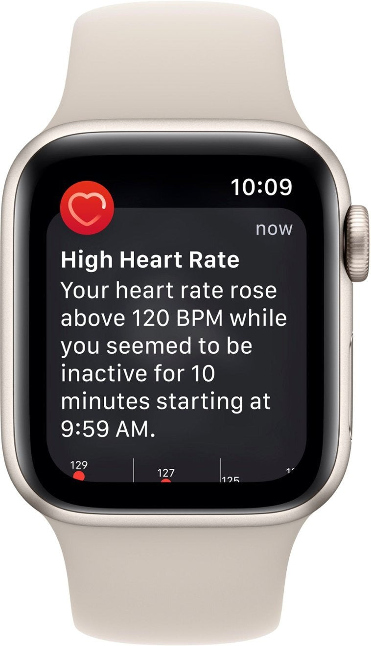 Apple Watch SE 2nd Gen (GPS + LTE) 40mm Starlight Aluminum Case & Starlight Sport Band (Used)