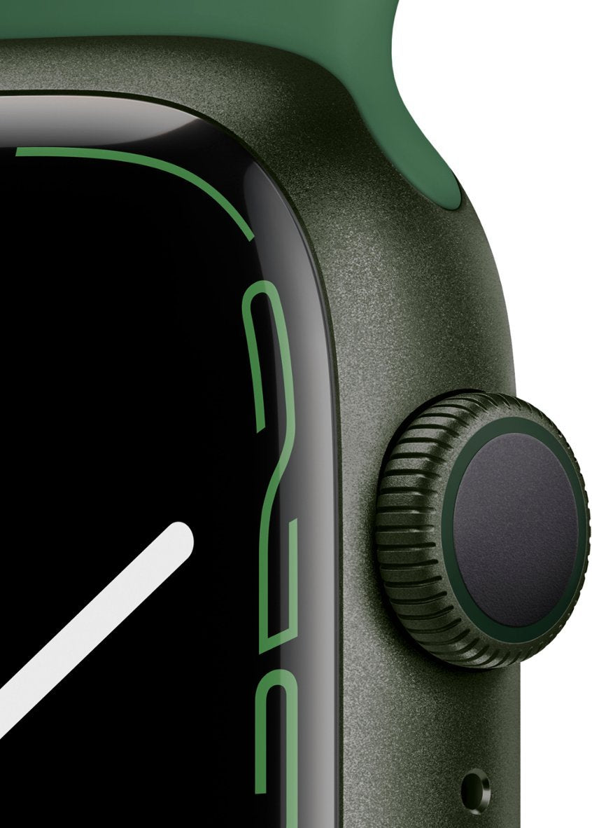 Apple Watch Series 7 (GPS) 45MM Green Aluminum Case Clover Sport Band (Refurbished)