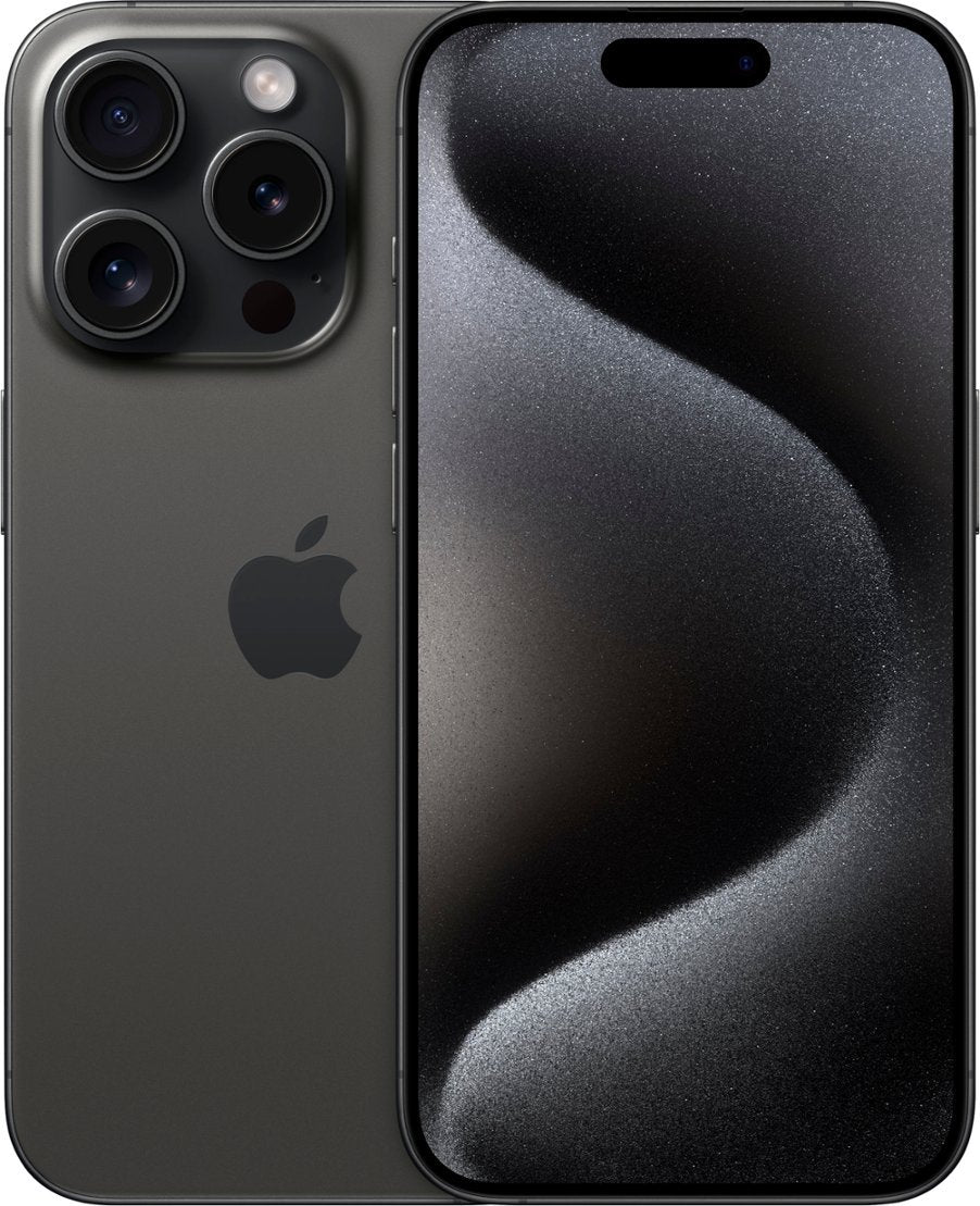 Apple iPhone 15 Pro 1TB (Unlocked) - Black Titanium (Certified Refurbished)
