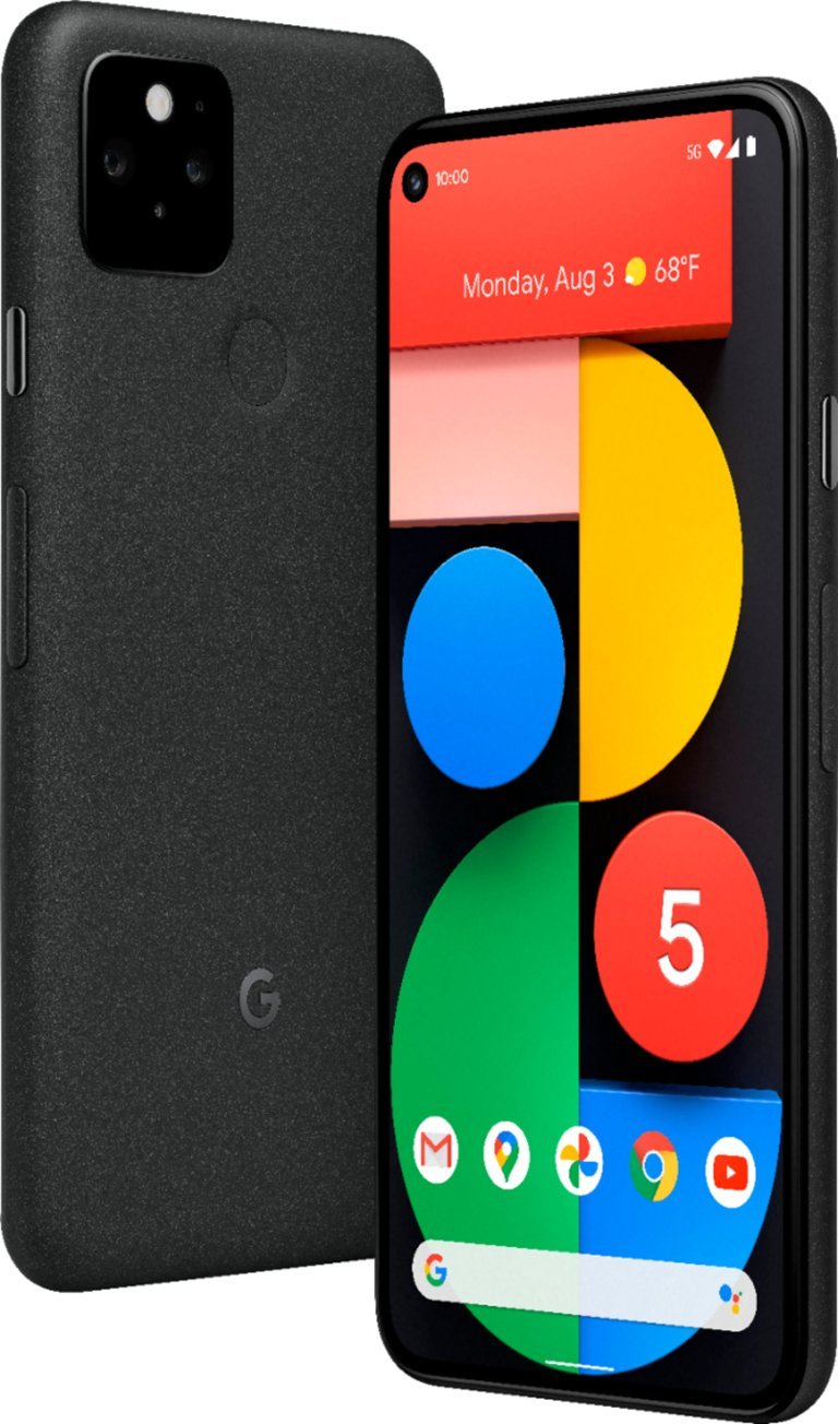 Google Pixel 5 5G 128GB (Unlocked) - Just Black (Pre-Owned)