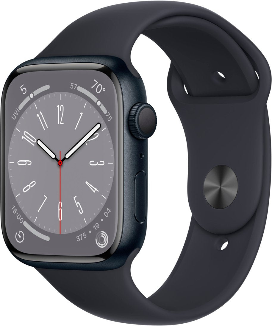 Apple Watch Series 8 (GPS) 45MM Midnight Aluminum Case Midnight Sport Band (Certified Refurbished)