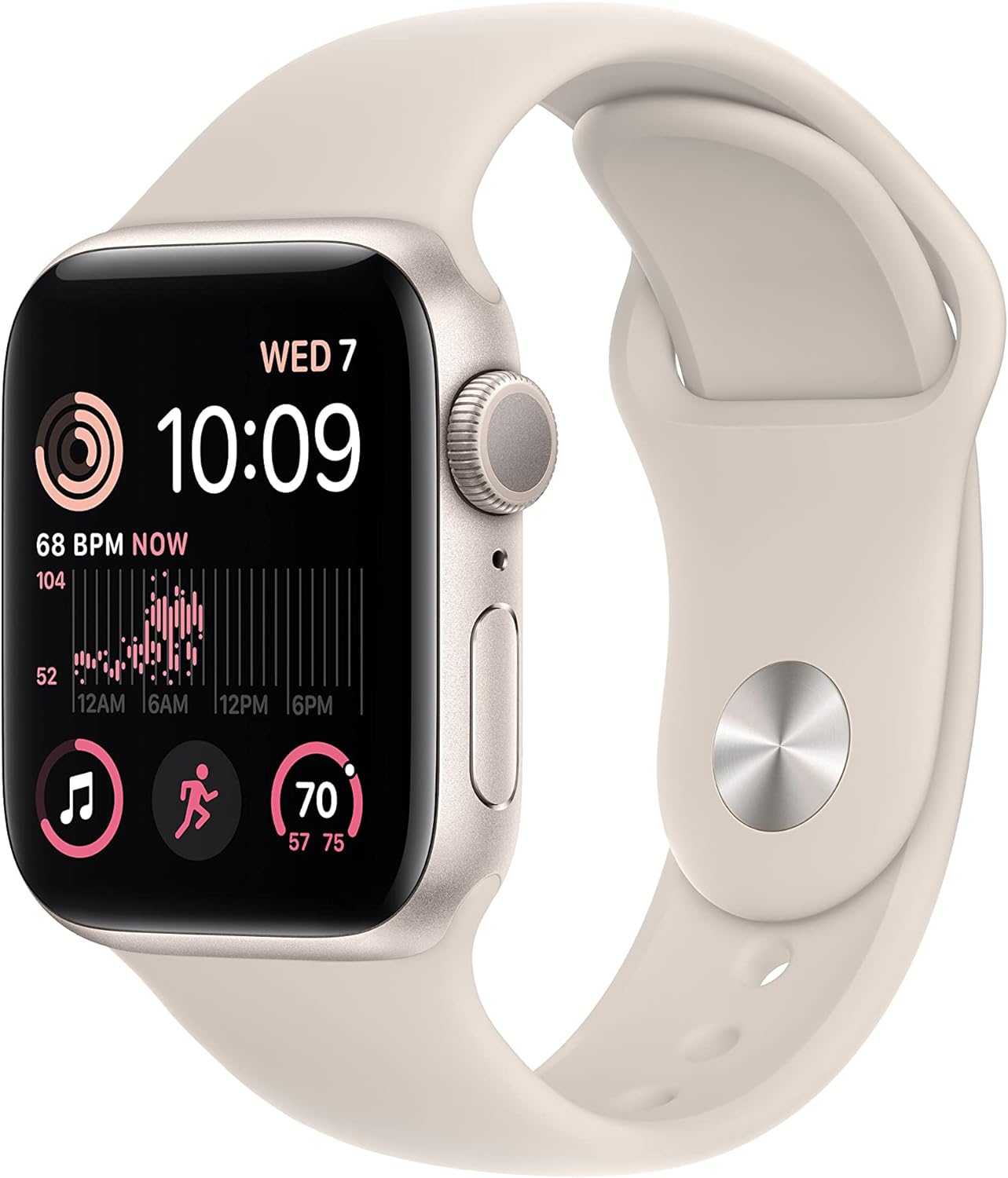 Apple Watch Series SE 2nd Gen (GPS) 40MM Starlight Aluminum Case & Sport Band (Pre-Owned)