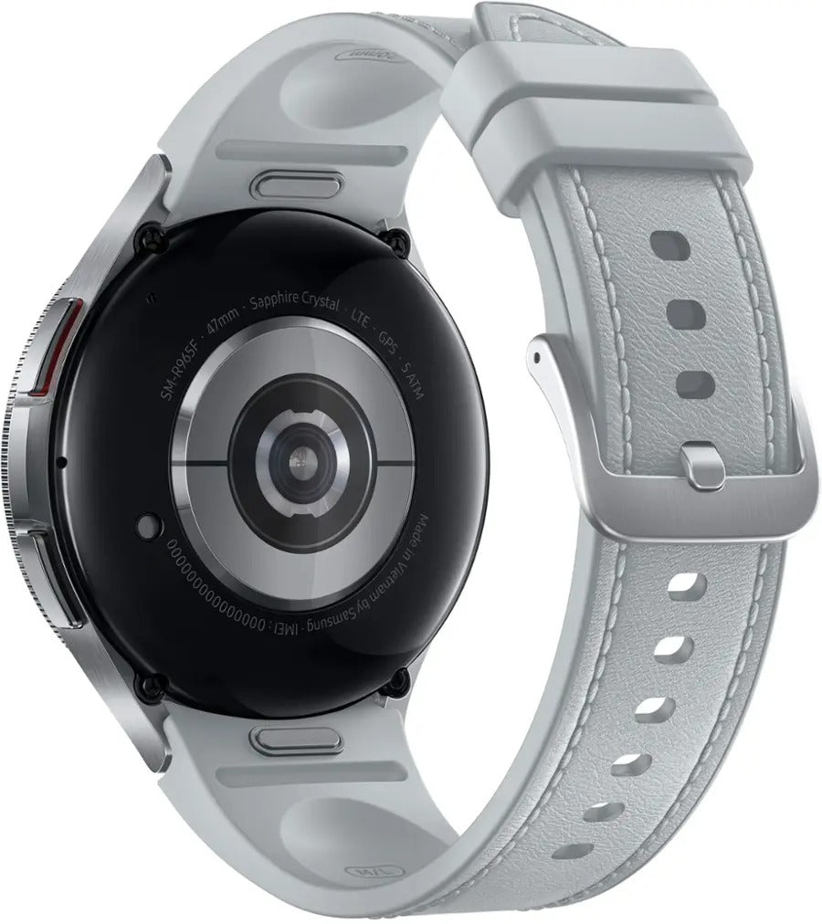 Samsung Galaxy Watch 6 Classic (Wifi + LTE) 47mm Silver Hybrid Eco-Leather Band (Used)