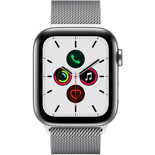 Apple Watch Series 5 (GPS+LTE) 44MM Silver Titanium Case Silver Milanese Loop (Refurbished)