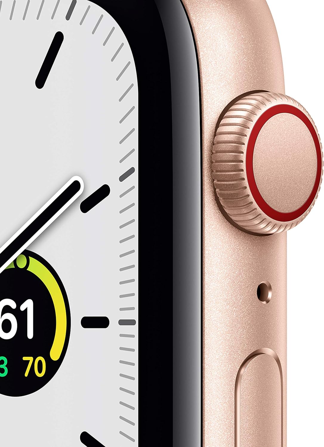 Apple Watch SE 1st Gen (GPS + LTE) 44mm Gold Aluminum Case &amp; Pink Sand Sport Band (Refurbished)