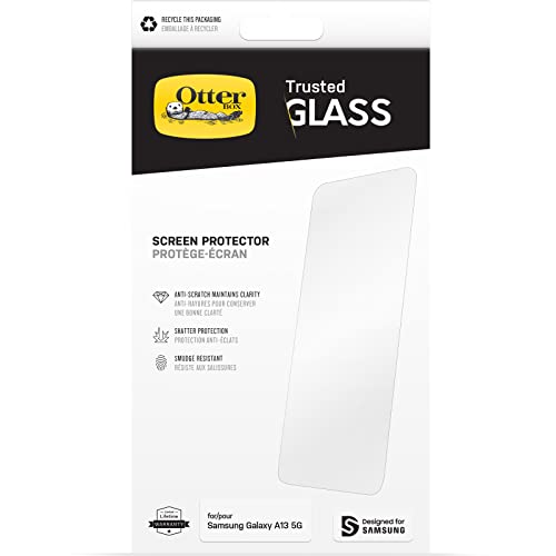 OtterBox ALPHA GLASS Screen Protector for Samsung Galaxy A13 5G - Clear (New)