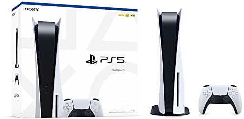 Sony PlayStation 5 Console, 825GB Storage, Disc Version with Accessories - White (New)