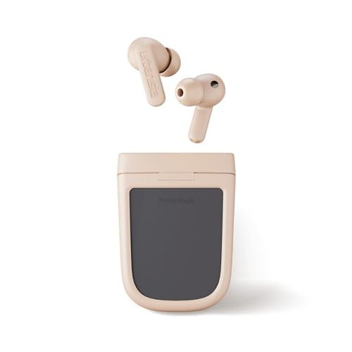 Urbanista Solar Powered Hybrid Noise Cancelling Wireless Earbuds - Desert Rose (Certified Refurbished)