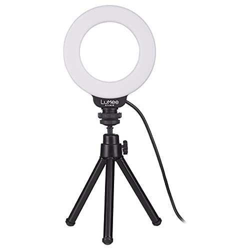 LuMee Studio - RGB Ring Light with Tripod Stand - 10 inch - Black (New)