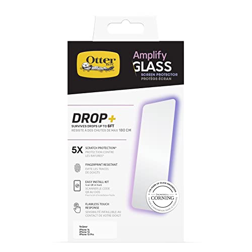 OtterBox Amplify Glass Screen Protector for iPhone 14, iPhone 13 & iPhone 13 Pro
