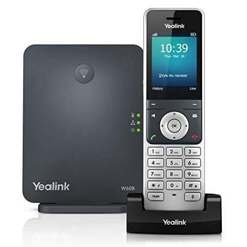 Yealink W60P Cordless DECT IP Phone and Base Station (Refurbished)