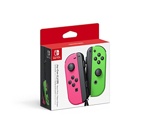 Nintendo Switch Joy-Con Wireless Bundle Controller (L/R) - Neon Pink/Neon Green (New)