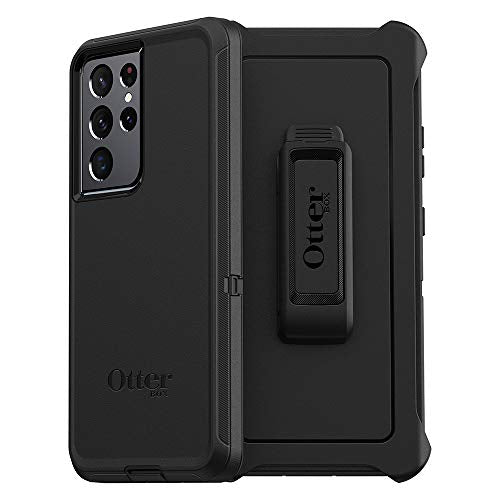 OtterBox DEFENDER SERIES Case for Samsung Galaxy S21 Ultra 5G - Black (Certified Refurbished)