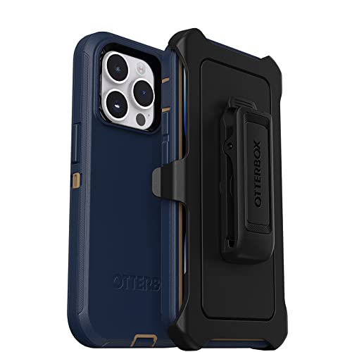 OtterBox DEFENDER SERIES Case for iPhone 14 Pro - Blue Suede Shoes (Certified Refurbished)