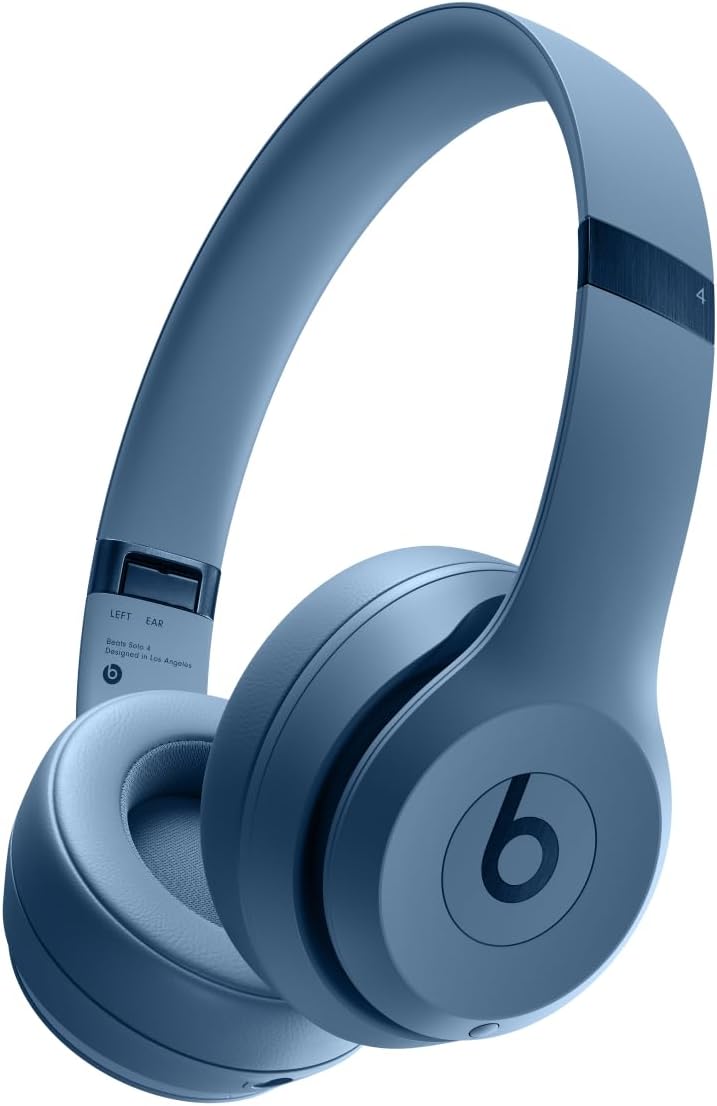 Beats Solo 4 True Wireless On-Ear Headphones - Slate Blue (Certified Refurbished)