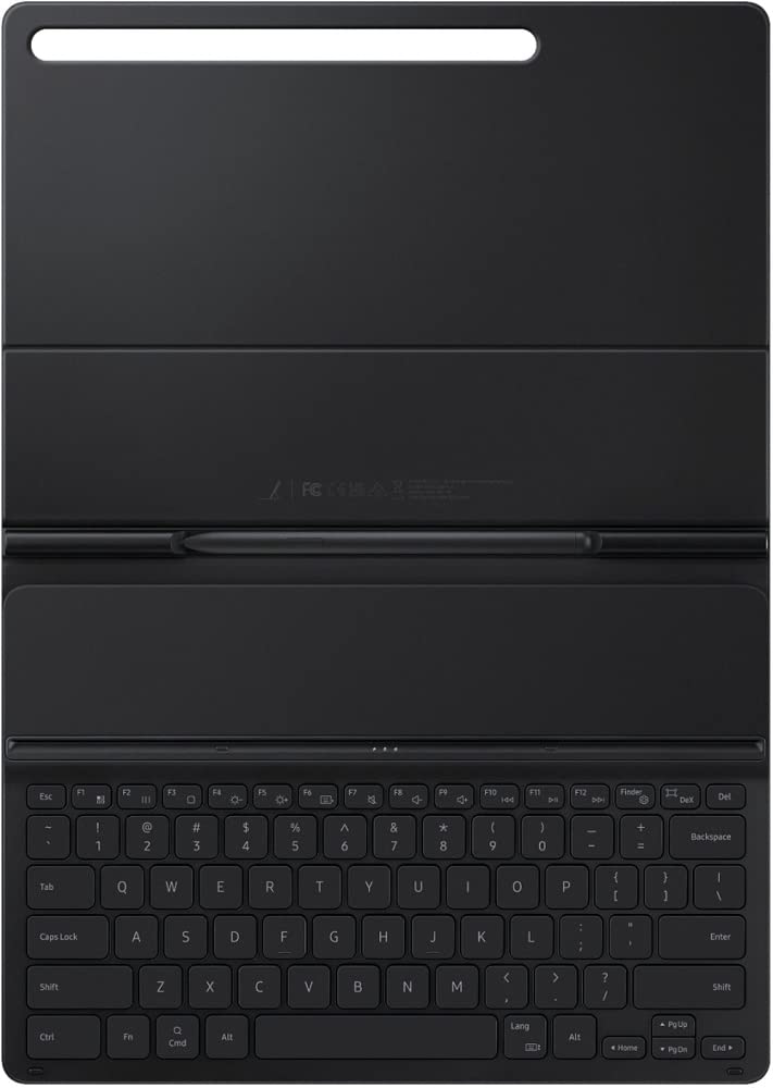 Samsung Cover with Keyboard for Galaxy Tab S7+ and Galaxy Tab S7 FE - Black (Certified Refurbished)