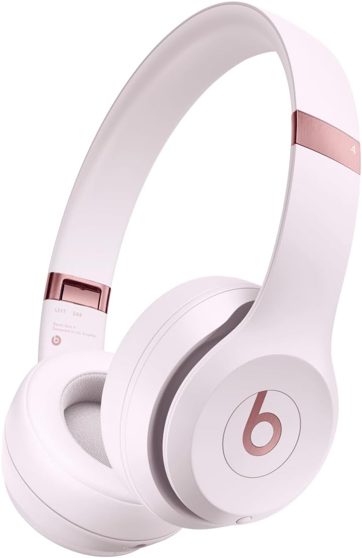 Beats Solo 4 True Wireless Bluetooth On-Ear Headphones - Cloud Pink (Refurbished)