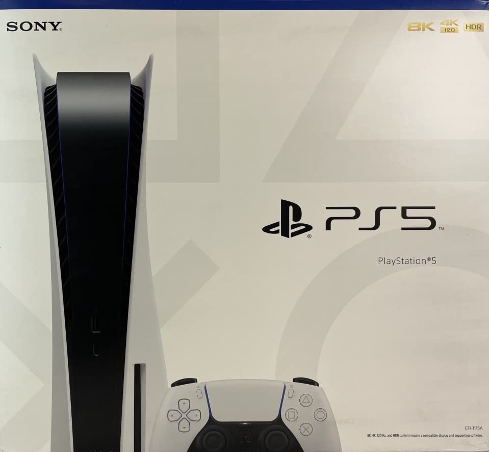 Sony PlayStation 5 Console with Accessories 825GB Disc Edition - White (Refurbished)