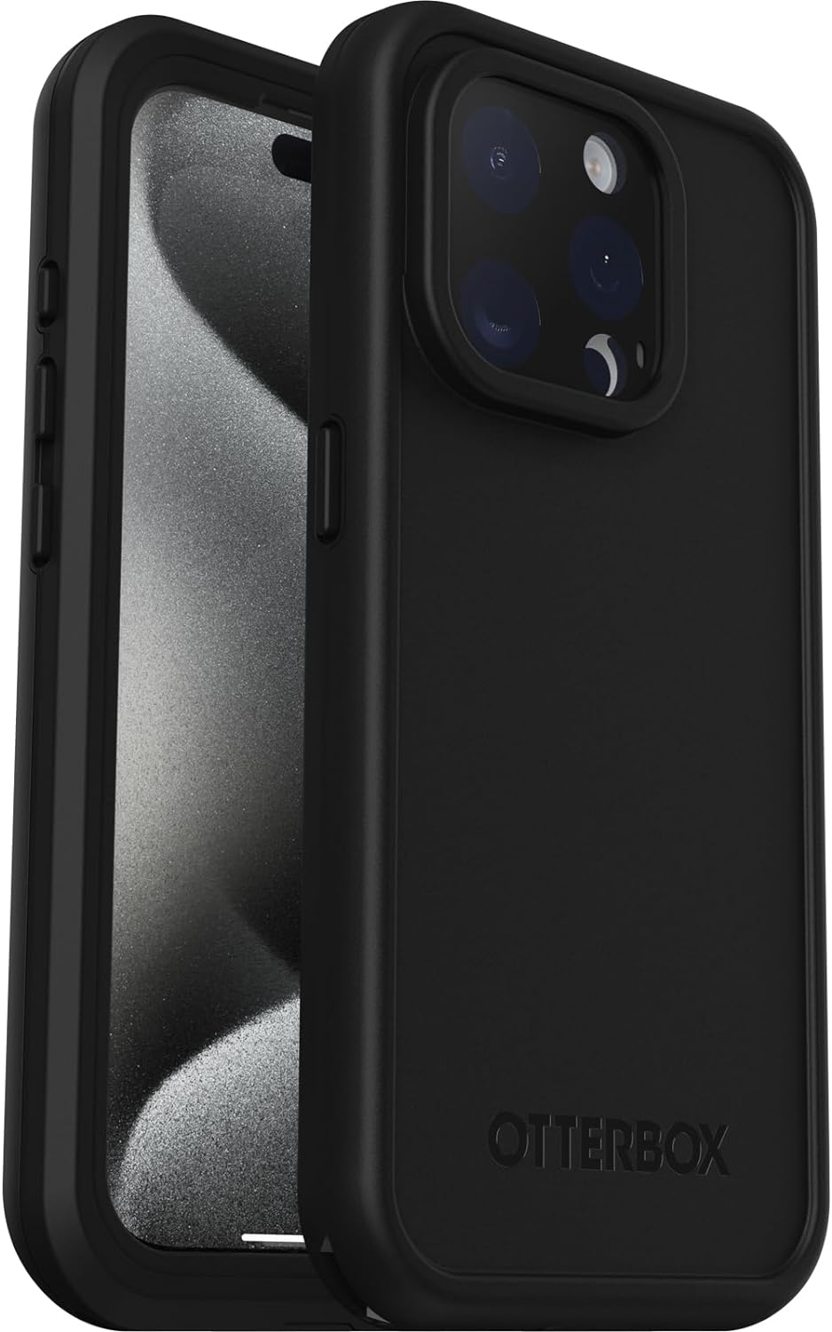 OtterBox FRE SERIES Case with MagSafe for iPhone 15 Pro - Black