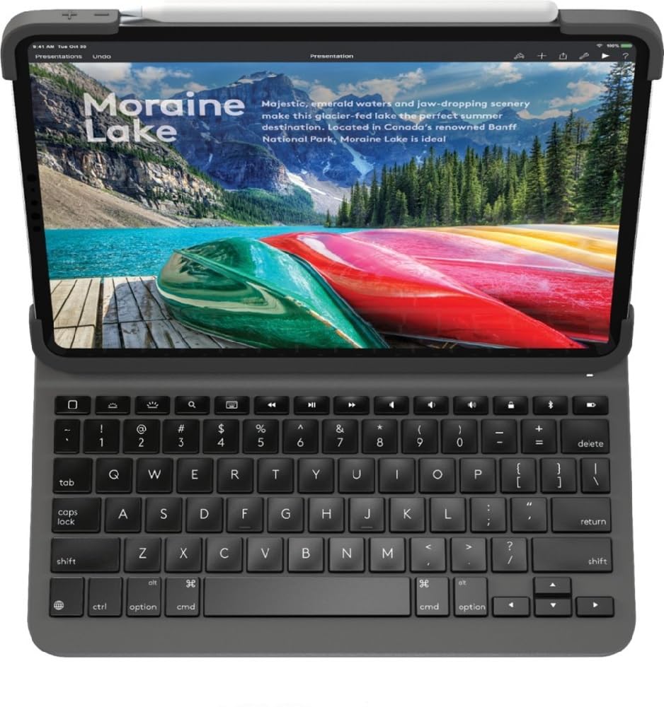Logitech Slim Folio PRO Keyboard Case For iPad Pro 11-inch - Black (Refurbished)