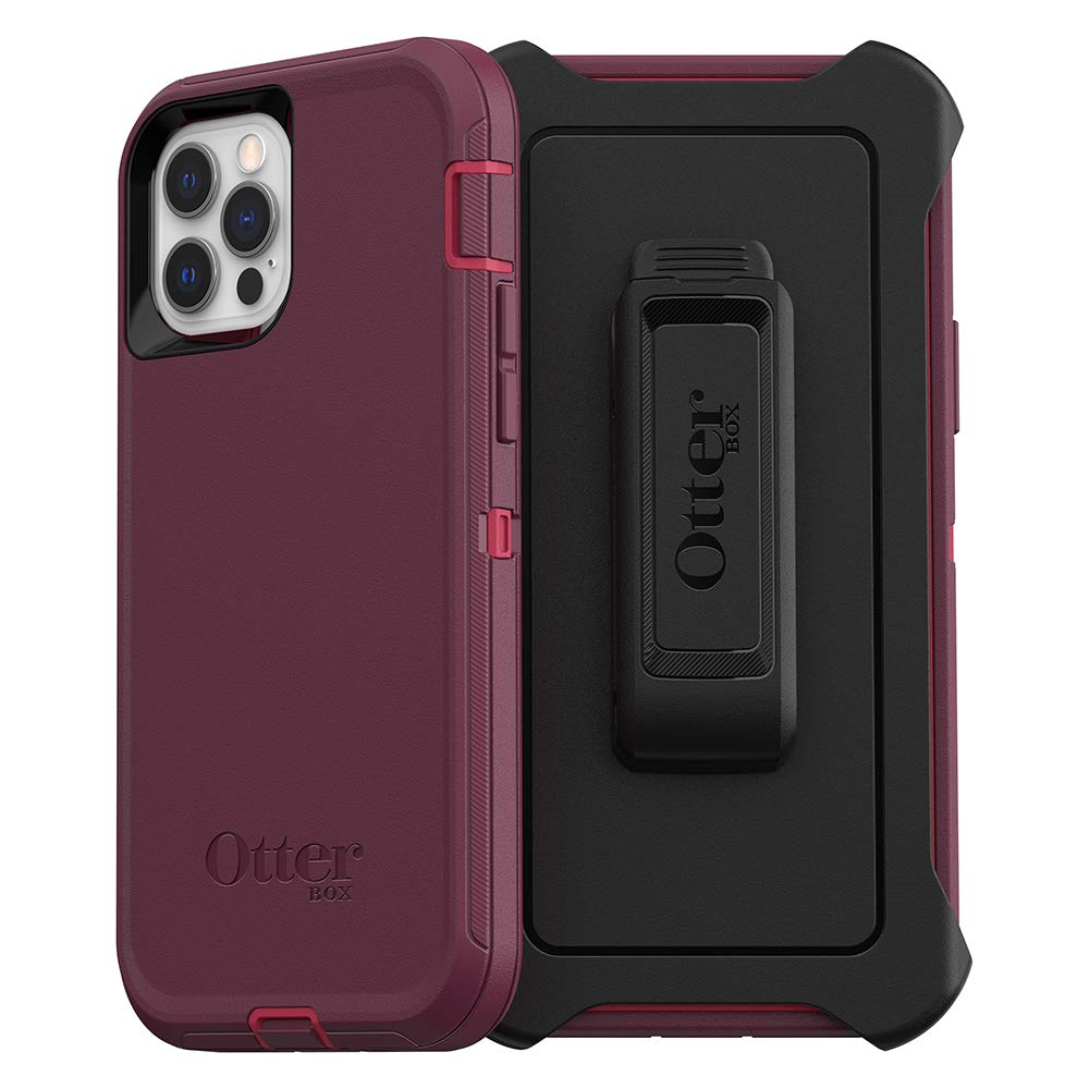 OtterBox DEFENDER SERIES Case & Holster for iPhone 12 / 12 Pro - Berry Potion