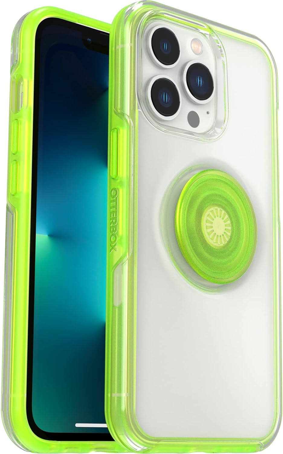 OtterBox + POP Antimicrobial Case for Apple iPhone 13 Pro - Limelite (Certified Refurbished)