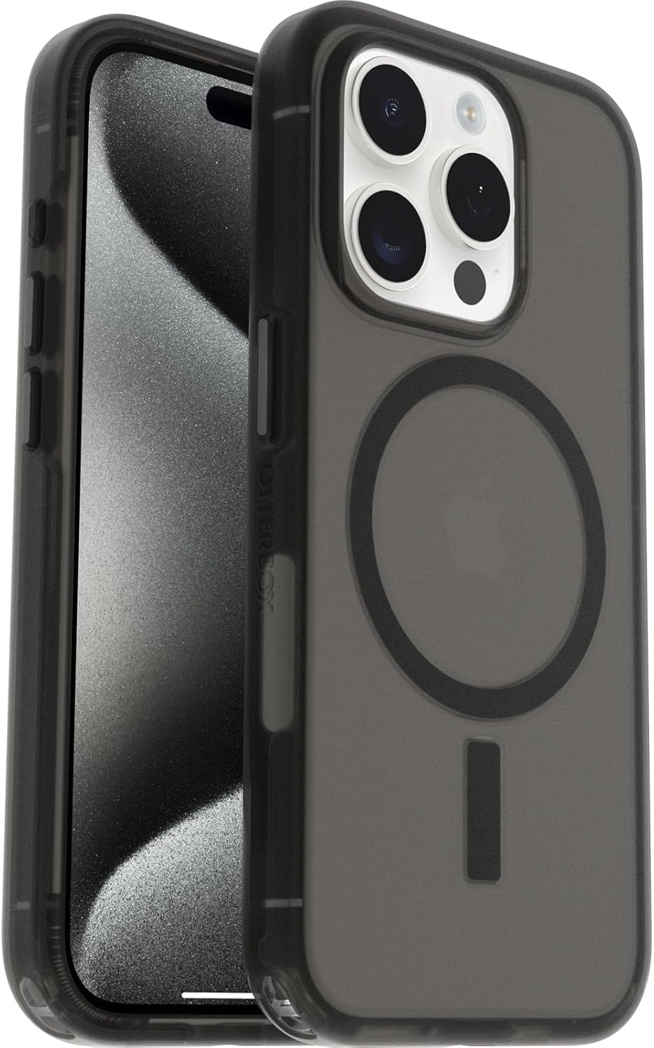 OtterBox SYMMETRY SERIES Soft Touch Case for iPhone 15 Pro - Dark Echo (Black) (Certified Refurbished)