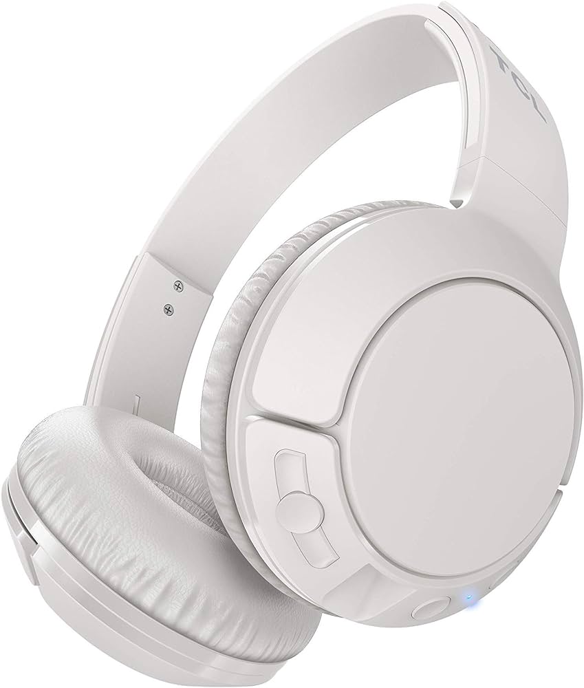 TCL Mtro200 On-Ear Wireless Super Light Weight Headphones - Ash White (Certified Refurbished)
