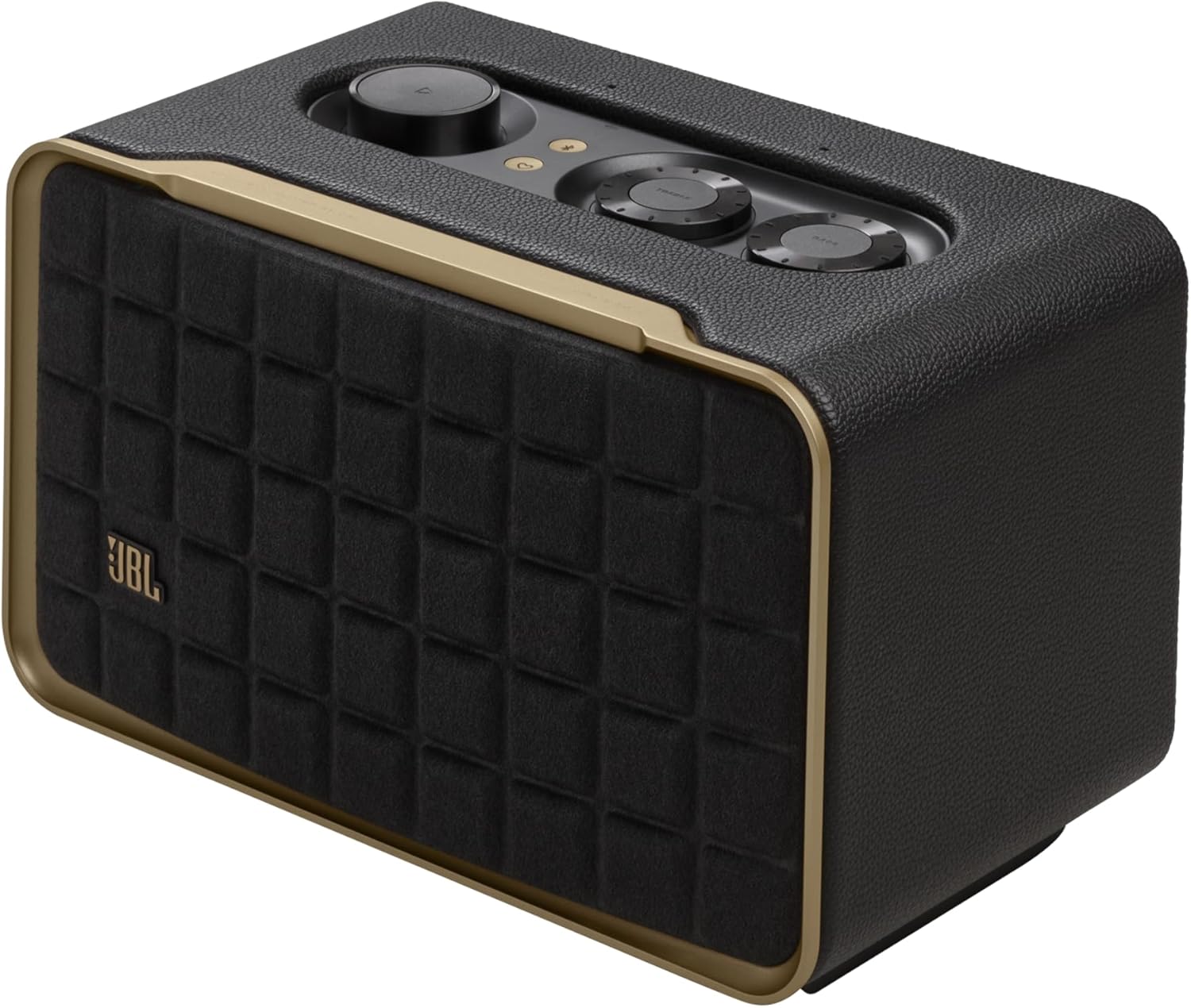 JBL Authentics 200 - Retro Style Smart Home Speaker - Black (Certified Refurbished)