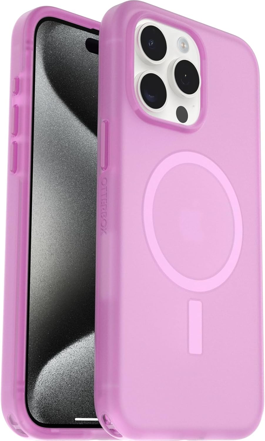 OtterBox SYMMETRY SERIES Soft Touch Case for iPhone 15 Pro Max - Beet It (Pink)