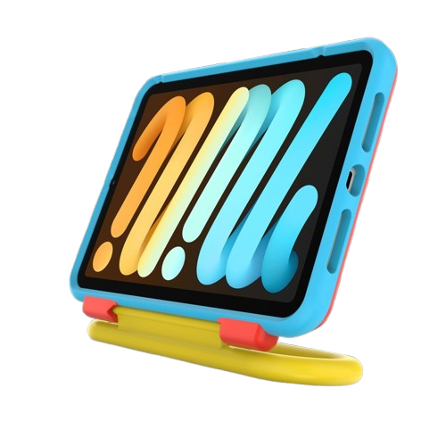 OtterBox Kids EasyClean Case w/out Screen Protector for iPad Mini (6th Gen) - Hearts and Craft (Renewed)