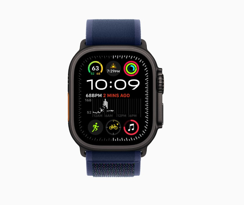 Apple Watch Ultra 2 (GPS + LTE) 49MM Black Titanium Case Blue Trail Loop (Refurbished)
