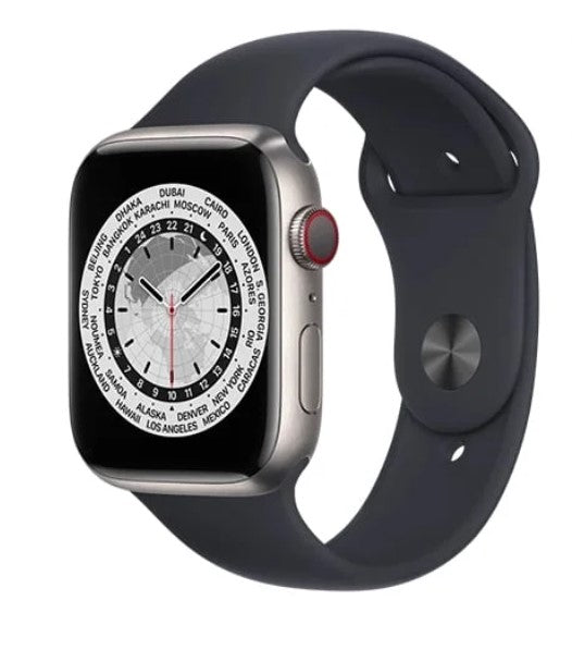 Apple Watch Series 6 (GPS + LTE) 44MM Titanium Case Black Sport Band (Used)