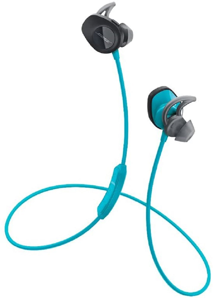 Bose SoundSport Wireless Sweatproof Bluetooth Headphones for Sports - Aqua (Certified Refurbished)