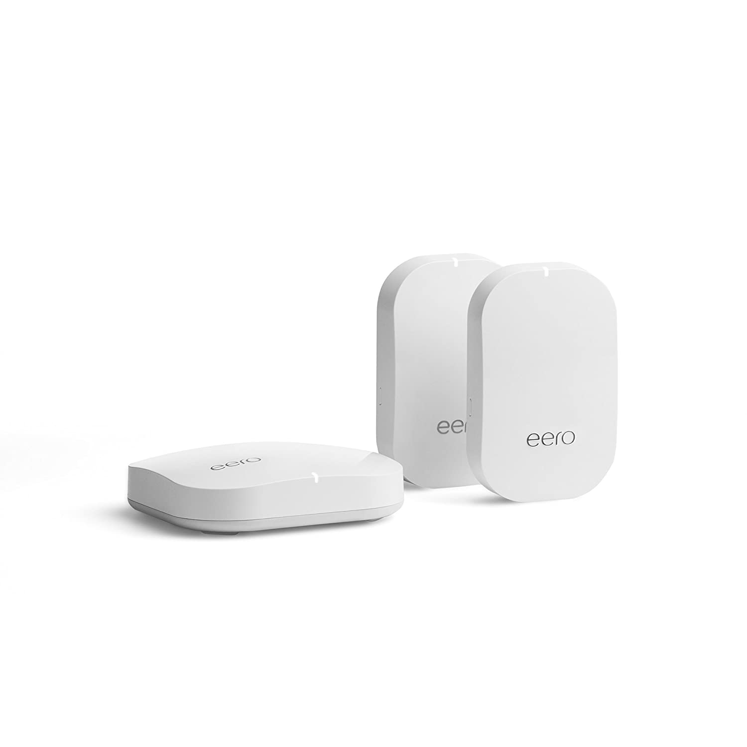 Eero Mesh Wi-Fi System 2nd Generation, 1 Eero + 2 Eero Beacons - White (Certified Refurbished)
