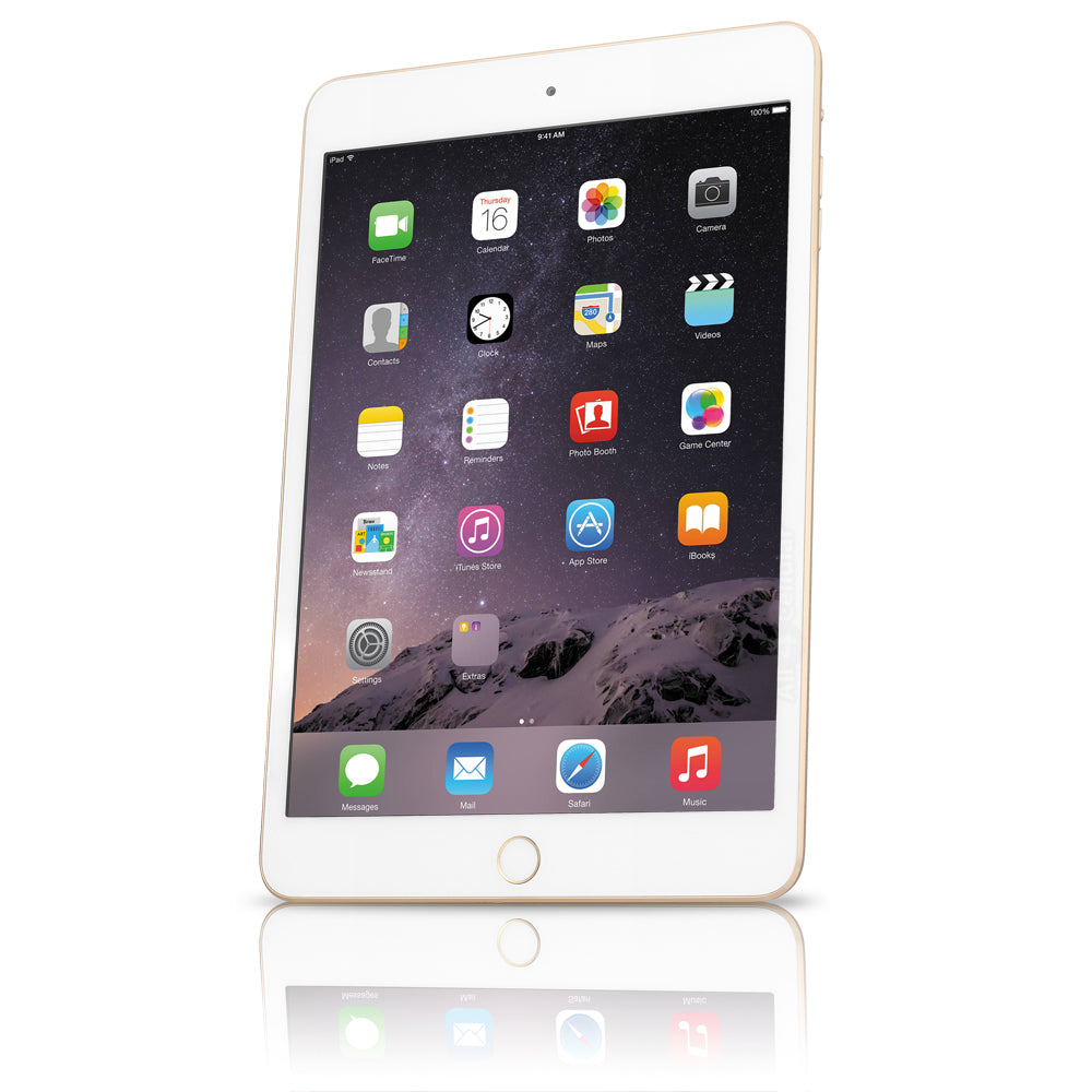 Apple iPad Mini 3rd Generation, 16GB, WIFI + Unlocked All Carriers - Gold (Certified Refurbished)