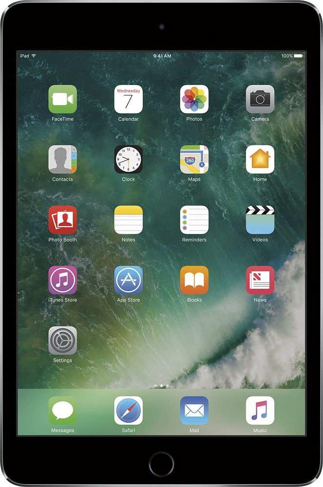 Apple iPad Mini 4th Generation, 7.9-inch, 16GB, WIFI Only - Space Gray (Certified Refurbished)