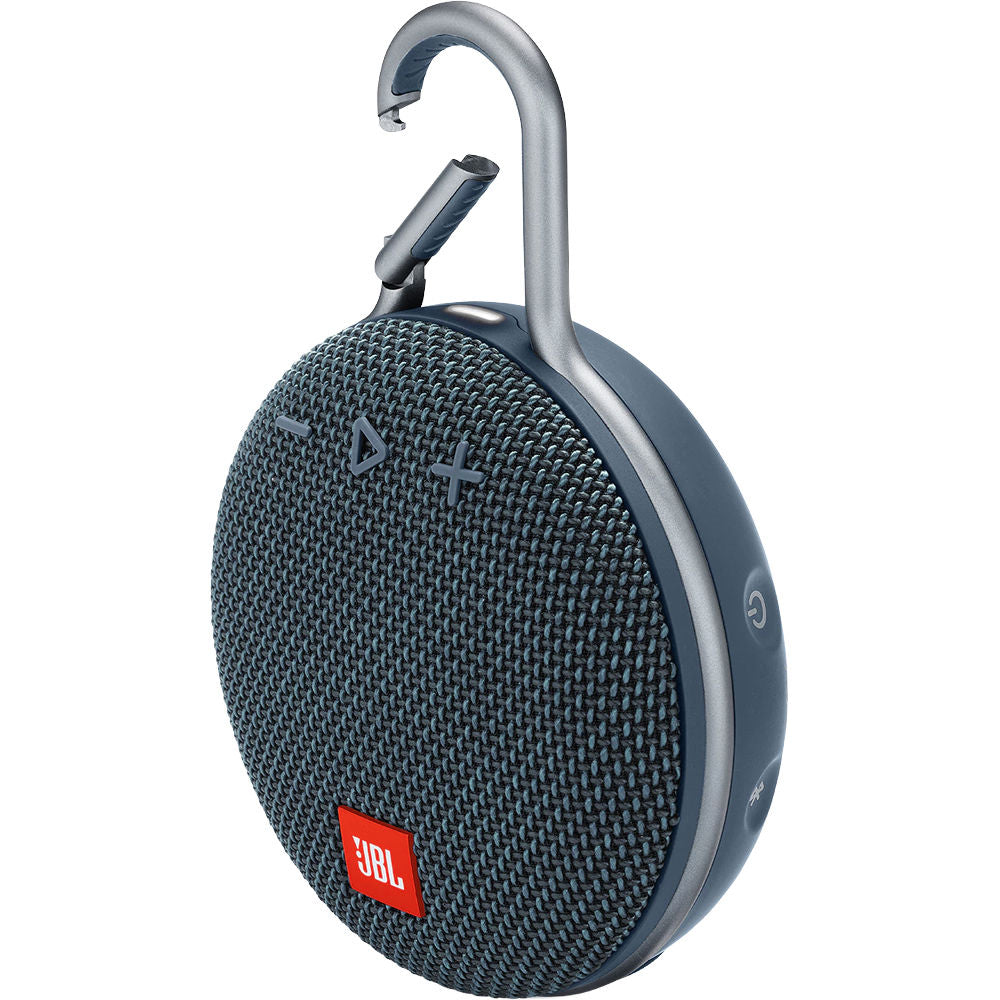 JBL Clip 3 Waterproof Wireless Portable Bluetooth Speaker - Ocean Blue (Certified Refurbished)